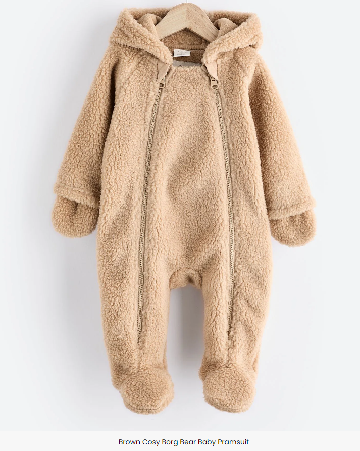 In Stock British next New Arrival Baby Fall and Winter Thick Coral Fleece Knitting Jumpsuit Romper Fleece-lined Jumpsuit Pajamas