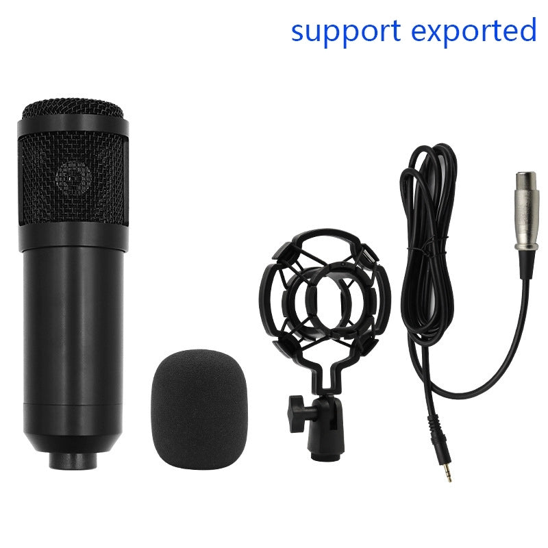 Bm800 Condenser Microphone + V8 Sound Card Computer Recordin
