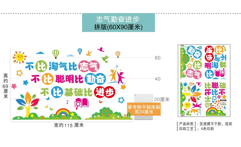Adhesive Paper Kindergarten Wall Decoration