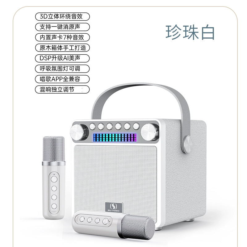 Family KTV Microphone Audio All-in-One Machine Karaoke For Home Singing TV WeSing Wireless Microphone