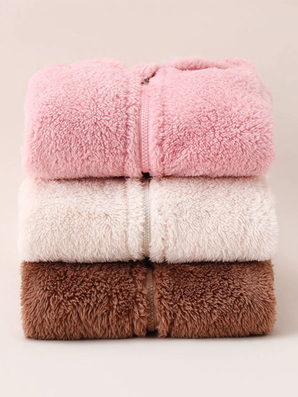 Baby Fur Fleece-Lined Jumpsuit Winter Thicken Thermal Male and Female Baby Clothes Outwear Hooded Romper Jumpsuit