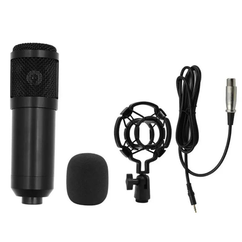 Bm800 Condenser Microphone + V8 Sound Card Computer Recordin