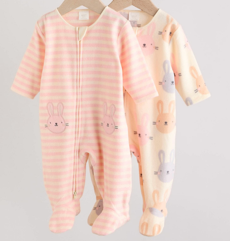 In Stock British next New Arrival Baby Fall and Winter Thick Coral Fleece Knitting Jumpsuit Romper Fleece-lined Jumpsuit Pajamas
