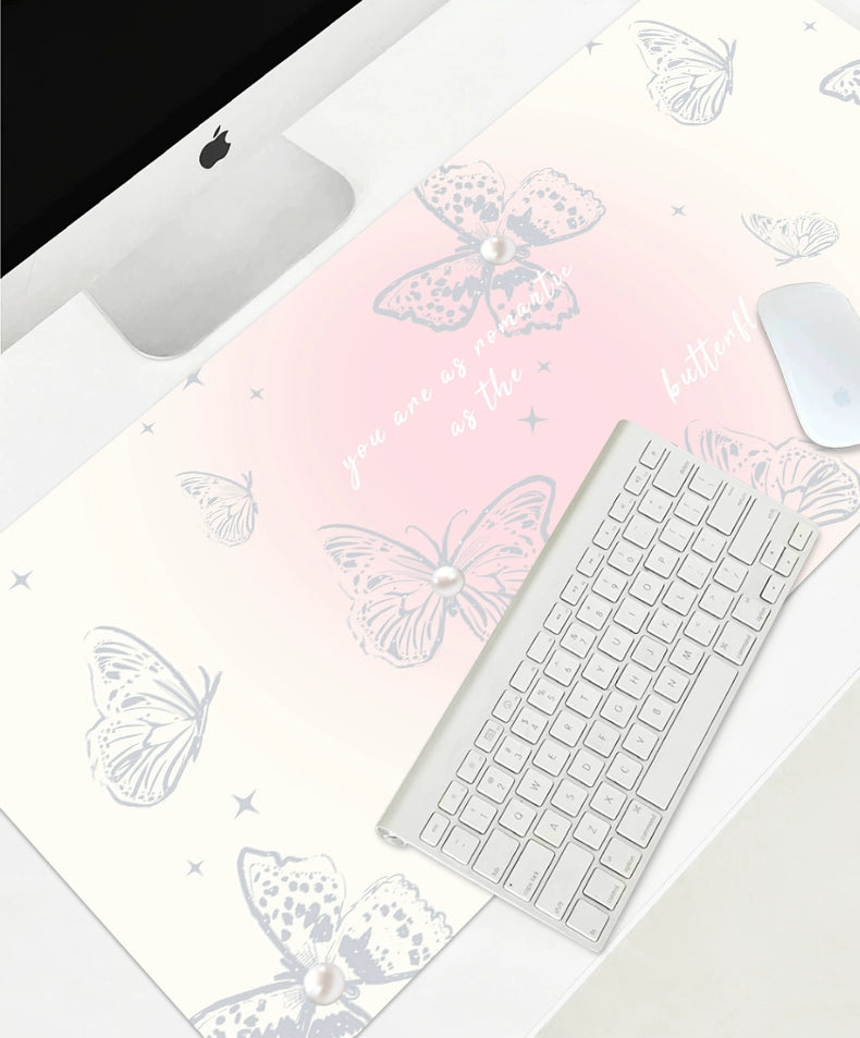 Cut Out Butterfly Mouse Pad Oversized Girl Good-looking Office Desk Mat Computer Keyboard Mat Classy Mouse Pad