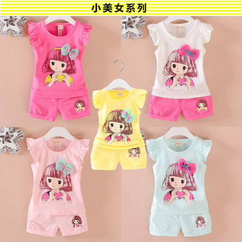 One-Year-Old Vest Little Girl Summer Pure Cotton Children's Clothing