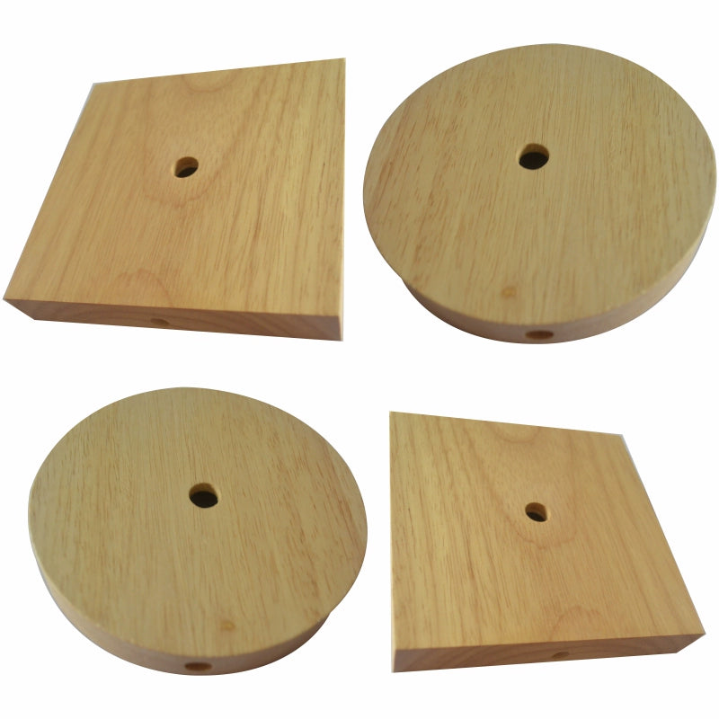 Wooden Solid Wood Oak Chassis DIY Lamp Holder Base Lamp Post Log round and Square Creative Lamp Lighting Accessories