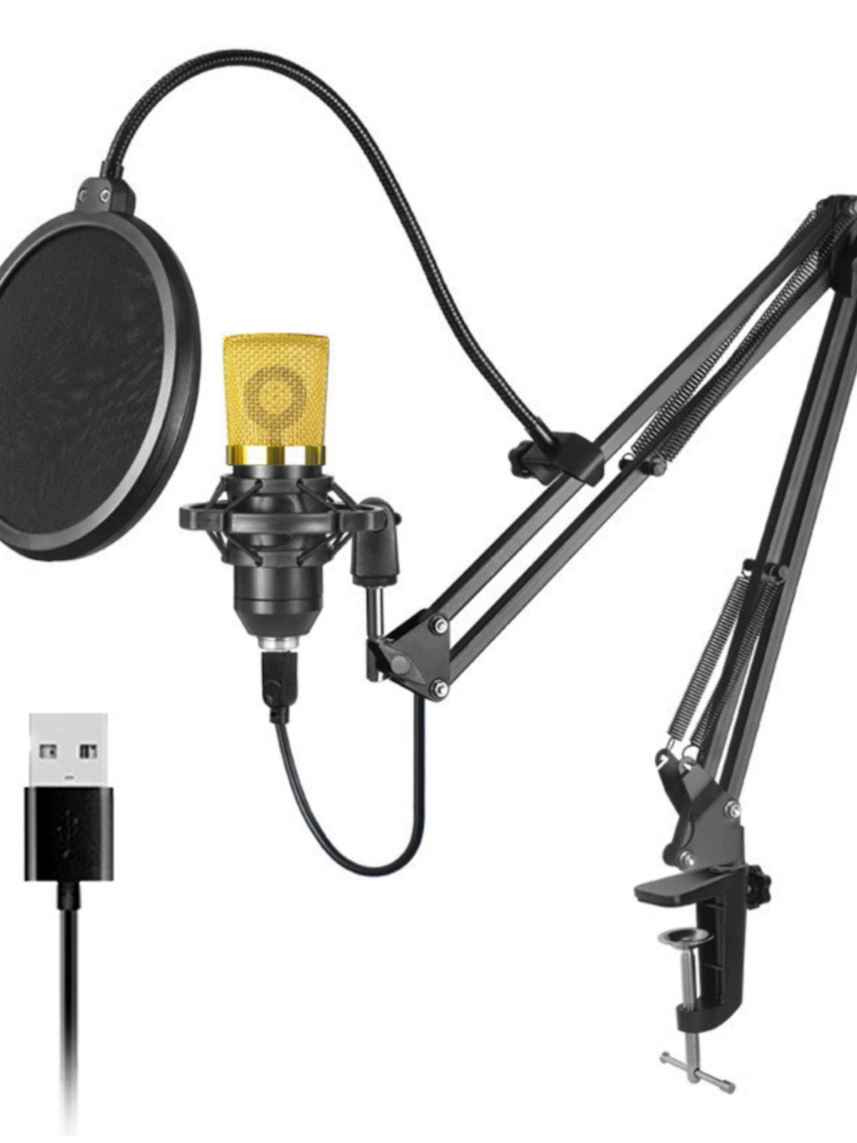 High Sampling Rate USB Microphone Computer Game Recording Bm700 Capacitance Mic Suit 192KHz/24bit