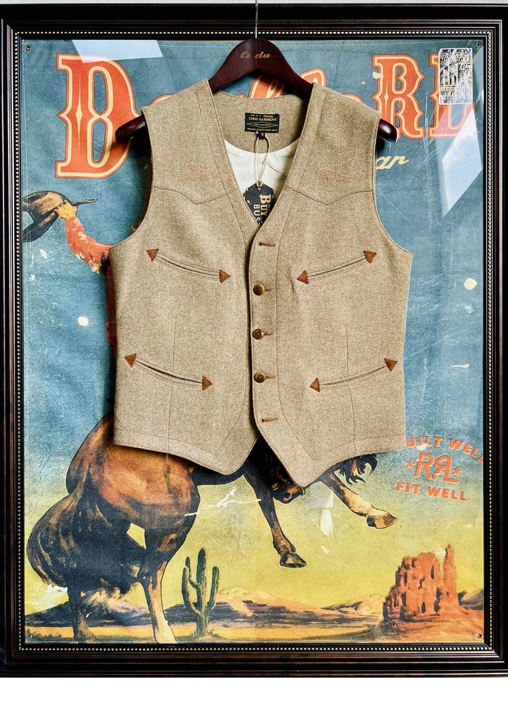 580G Colorful Tweed Lapel Gentleman Vest