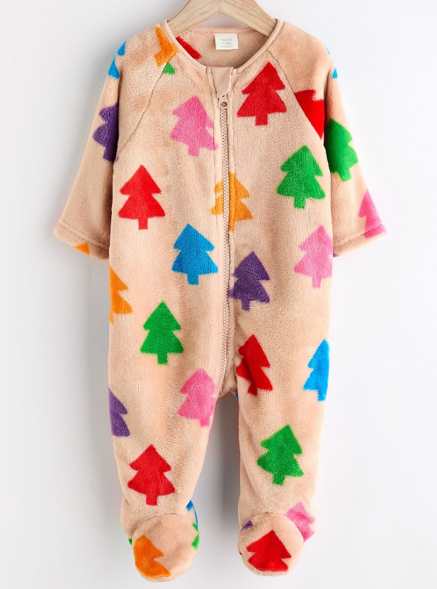 In Stock British next New Arrival Baby Fall and Winter Thick Coral Fleece Knitting Jumpsuit Romper Fleece-lined Jumpsuit Pajamas