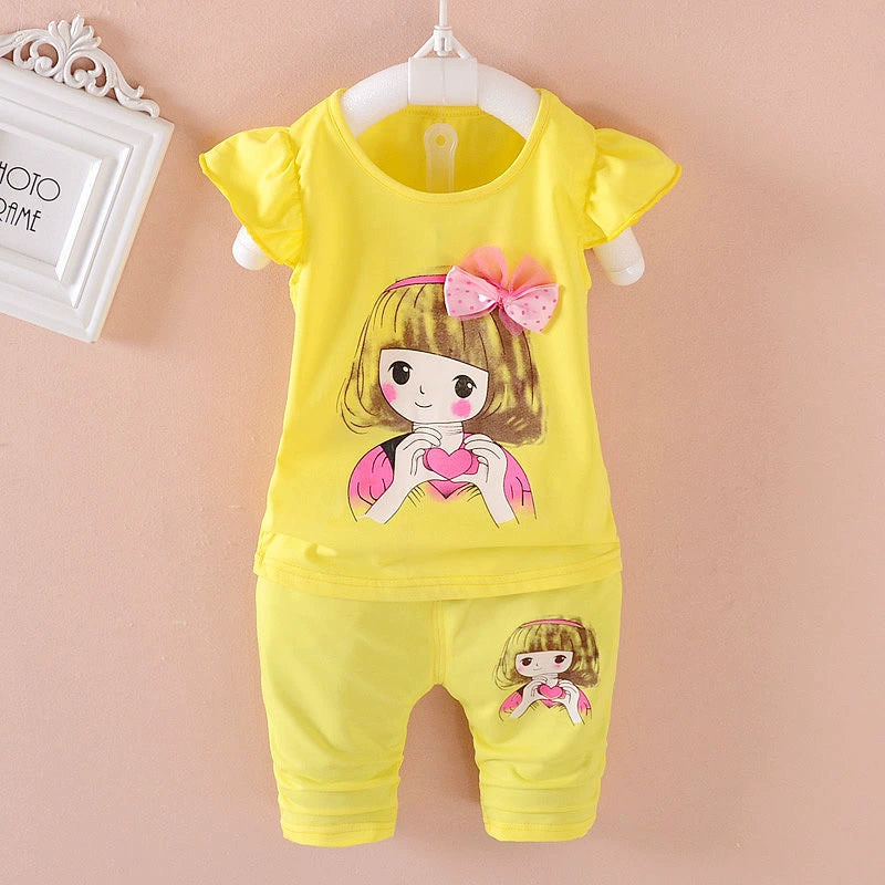 One-Year-Old Vest Little Girl Summer Pure Cotton Children's Clothing