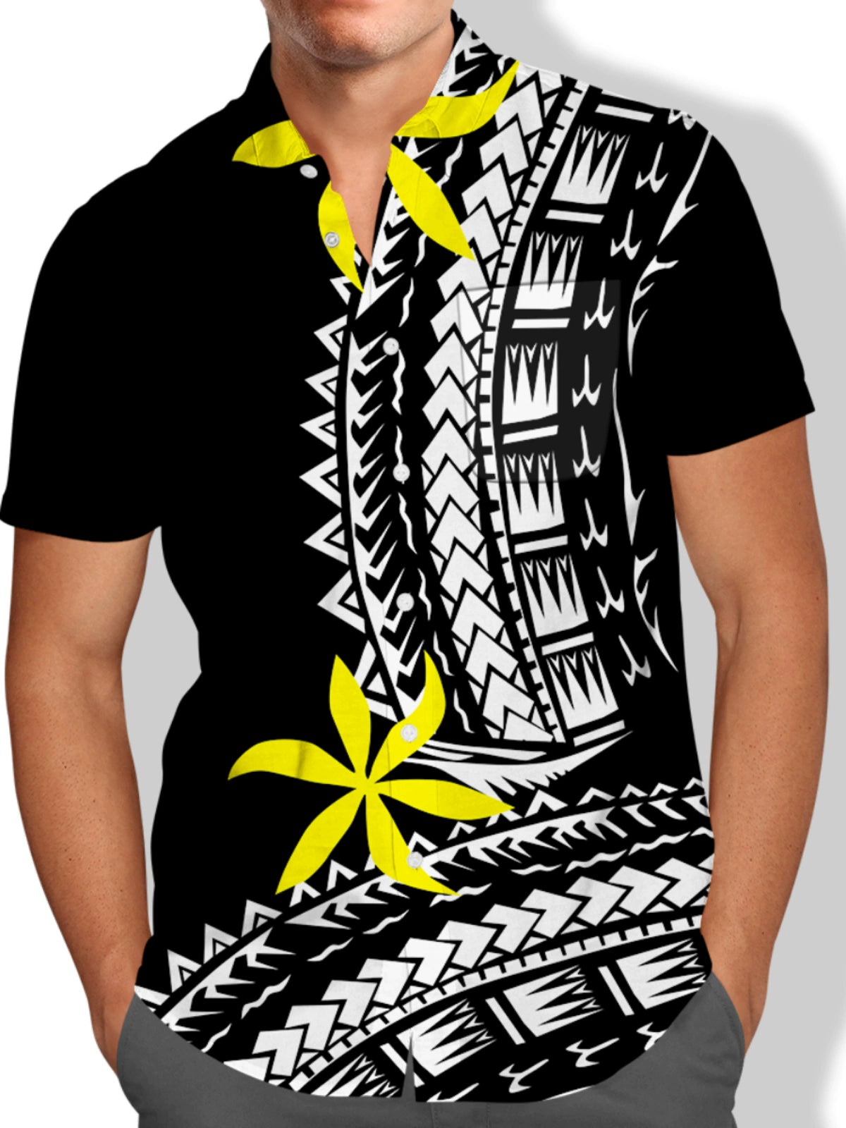 3D Digital Printed Short Sleeve Shirt Men's 3D Digital Print Short Sleeve Shirt