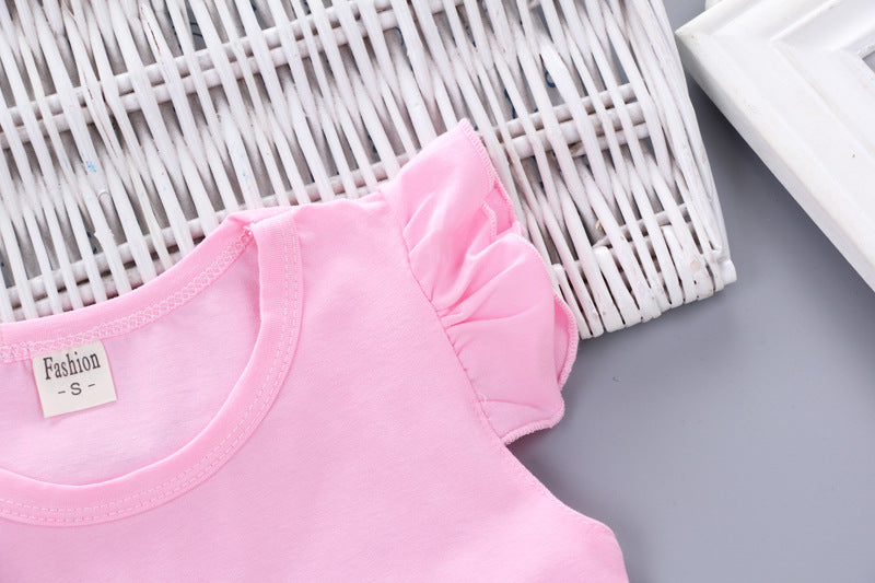 New Summer Fashion Baby Girls Clothes Children Cute Cotton Vest Shorts 2Pcs/Sets Toddler Casual Costume Infant Kids Tracksuits