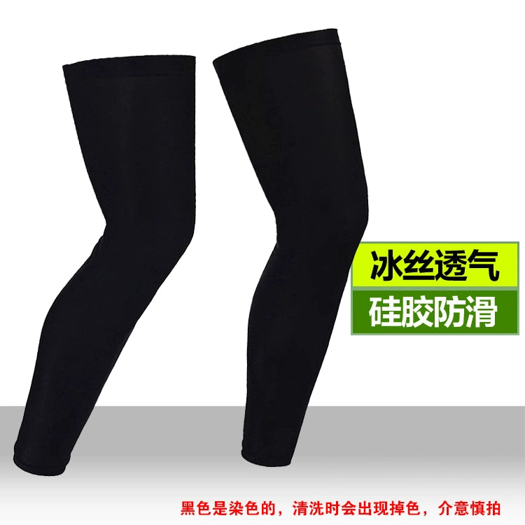 Ice Silk Sunscreen Outdoor Cycling Printed Knee Pad Leg Warmer