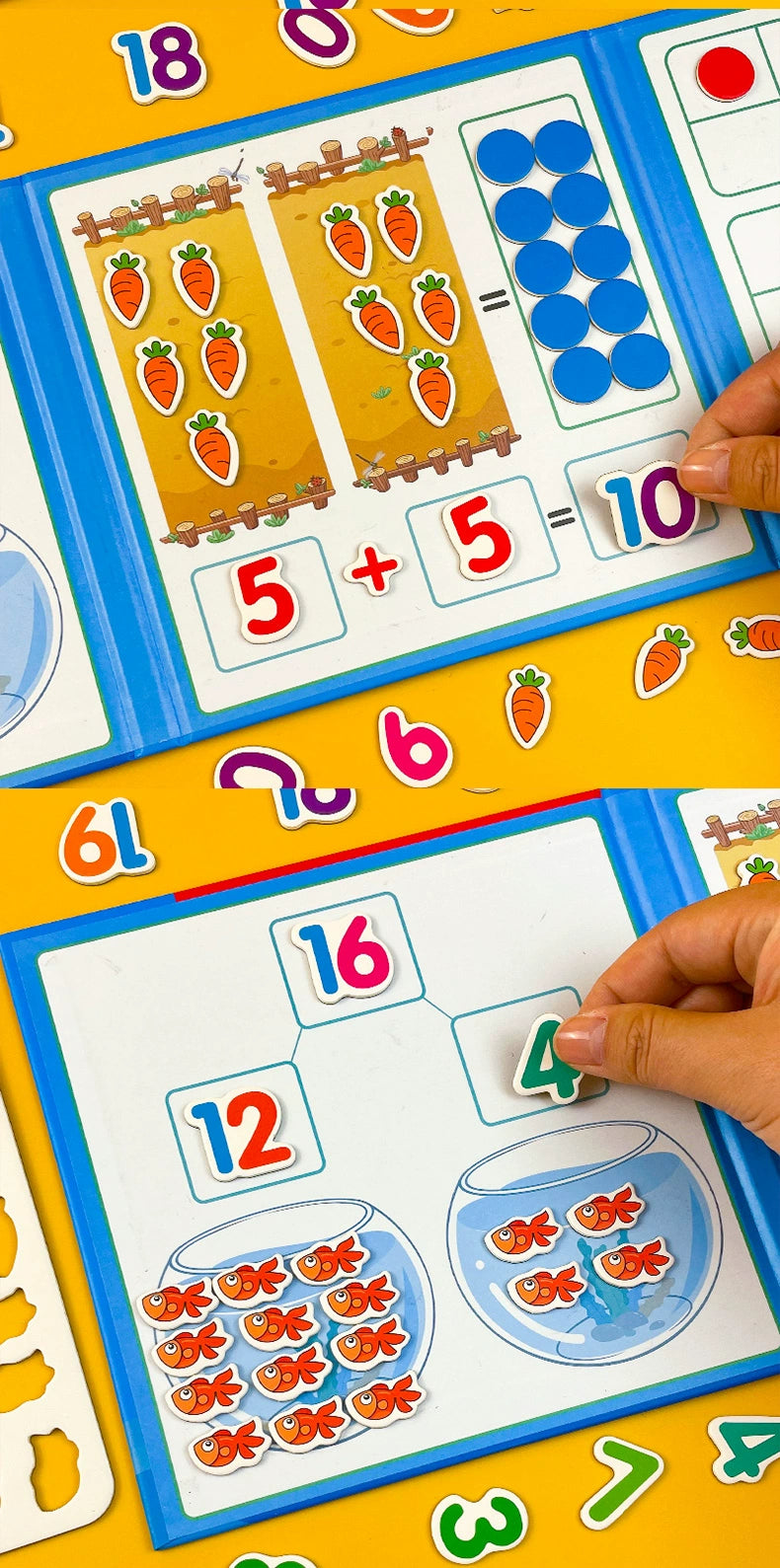 Kindergarten Mathematics Addition and Subtraction Teaching Aids Digital Decomposition Kids First Grade Arithmetic Enlightenment Educational Toys Handy Gadget