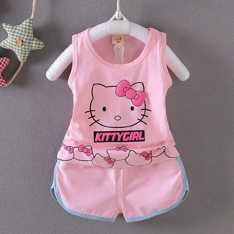 One-Year-Old Vest Little Girl Summer Pure Cotton Children's Clothing