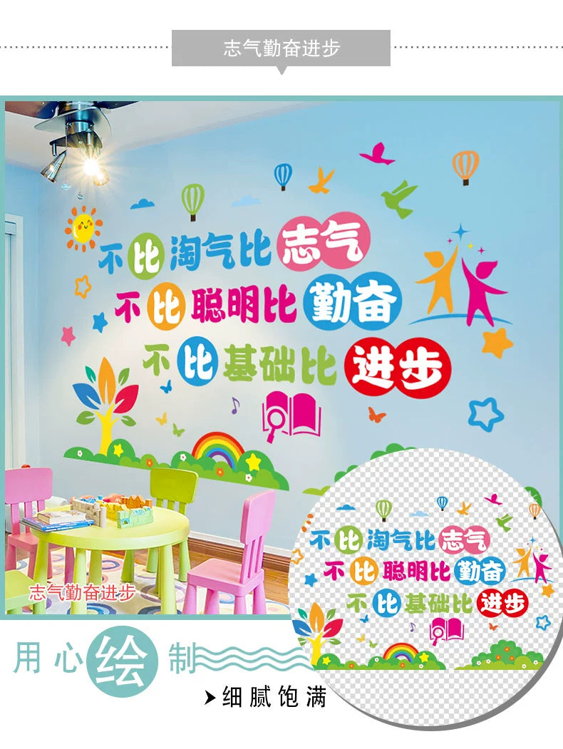 Adhesive Paper Kindergarten Wall Decoration