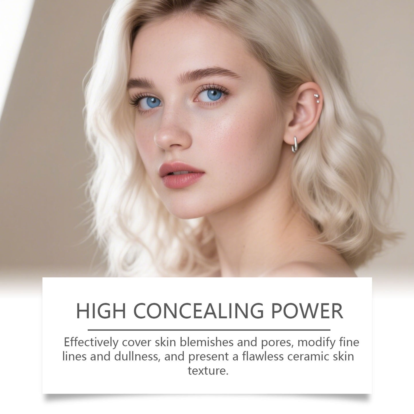 2-in-1 Color-Changing Foundation Stick Liquid Hydrating Matte Concealer Lightweight Moisturizing Brightening Translucent Makeup