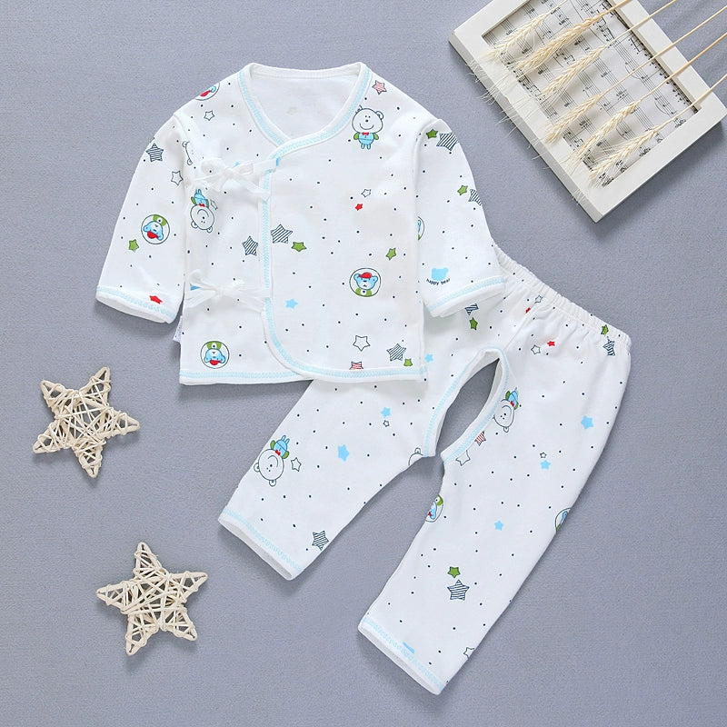 Gown Newborn Clothes 0-3 Months 6 Baby Cotton Underwear Summer Thin Newborn Baby Suit Spring & Fall