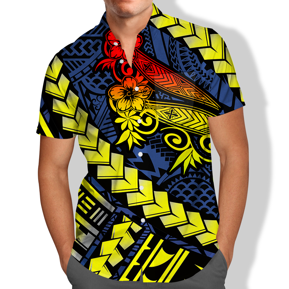 3D Digital Printed Short Sleeve Shirt Men's 3D Digital Print Short Sleeve Shirt