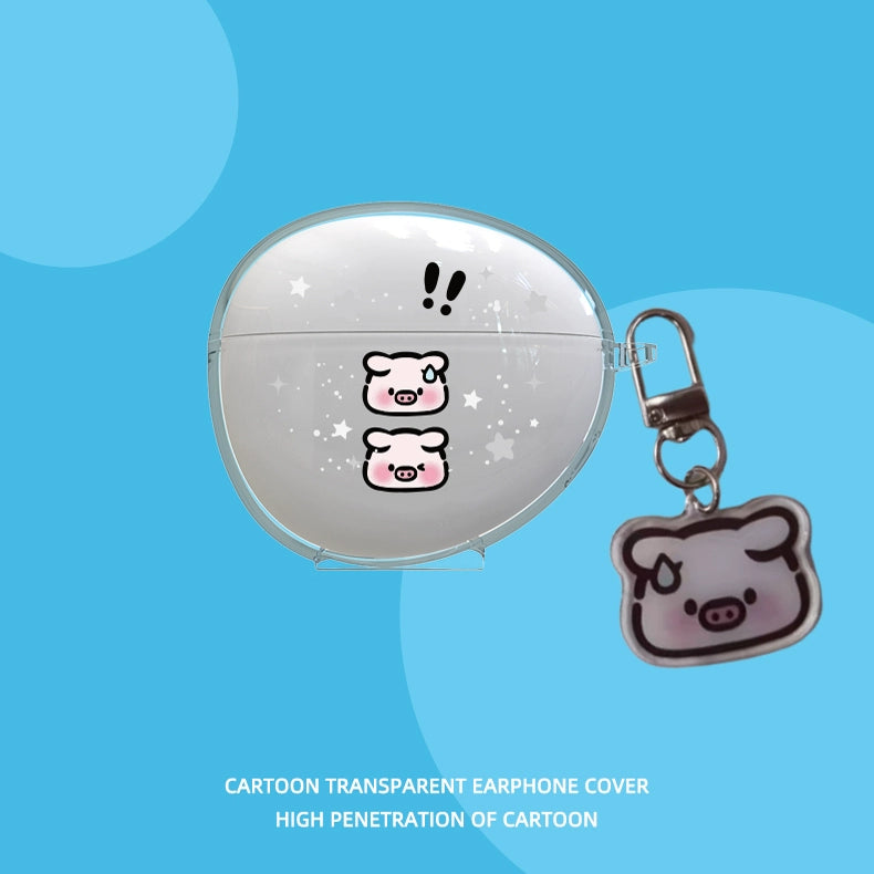 S6s Ultra Protective Case for Sanag Serena Small Nebula S6s Bluetooth Headphone Case New Arrival S6spro Transparent Silicone Earphone Case Pro Drop-Resistant Soft Case Cartoon Cute Female