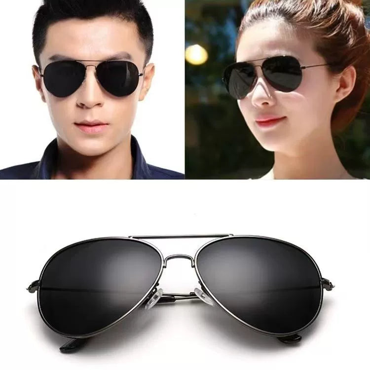 Classic Fashion Men's and Women's Colorful Sunglasses Retro Pilot Glasses Toad Metal Sunglasses