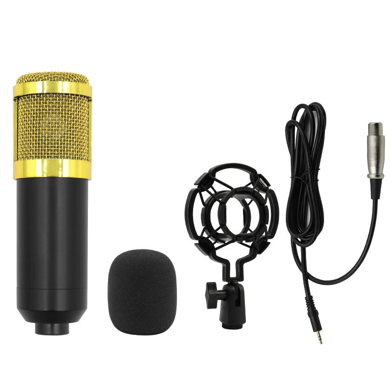 Bm800 Condenser Microphone + V8 Sound Card Computer Recordin