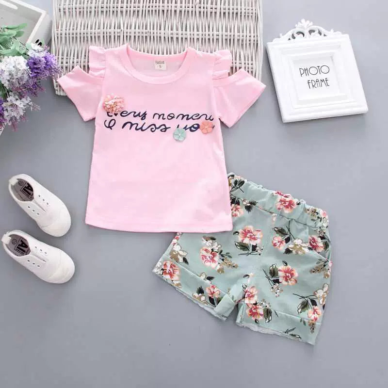 Korean-Style Floral Shorts Baby Fashion Fashionable Clothing Summer Wear