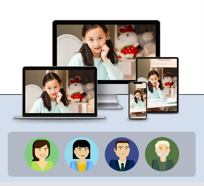 HD Indoor Smart Webcam without Dead Angle