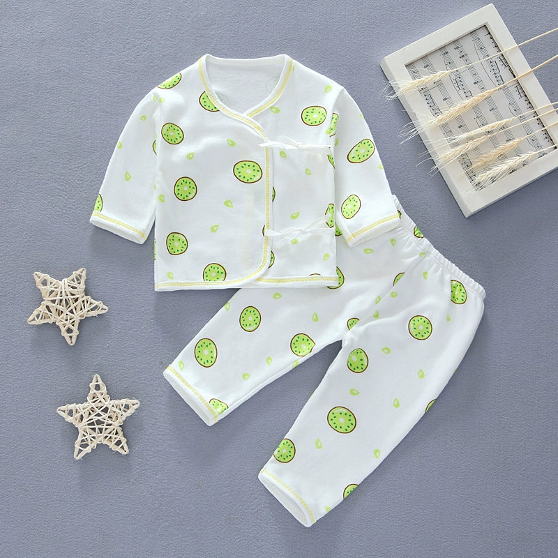 Gown Newborn Clothes 0-3 Months 6 Baby Cotton Underwear Summer Thin Newborn Baby Suit Spring & Fall