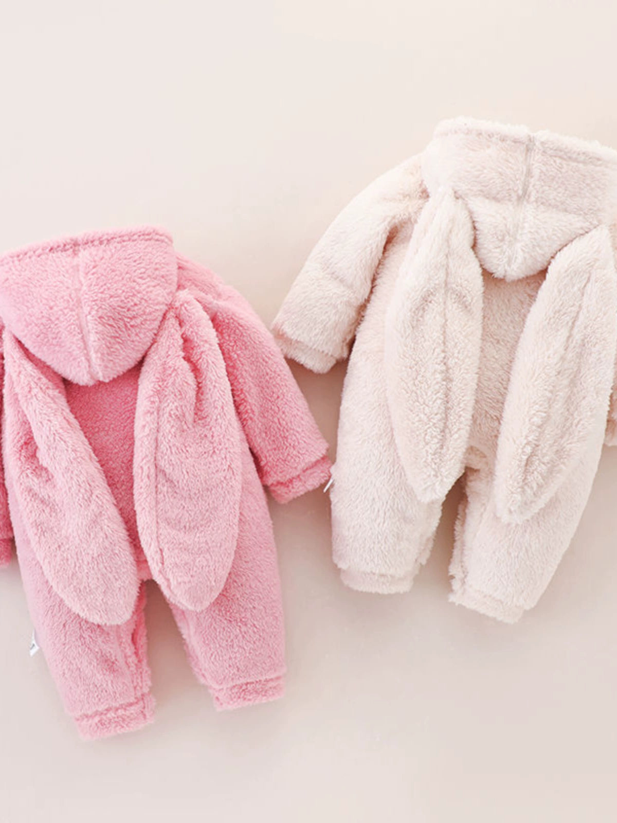 Baby Fur Fleece-Lined Jumpsuit Winter Thicken Thermal Male and Female Baby Clothes Outwear Hooded Romper Jumpsuit