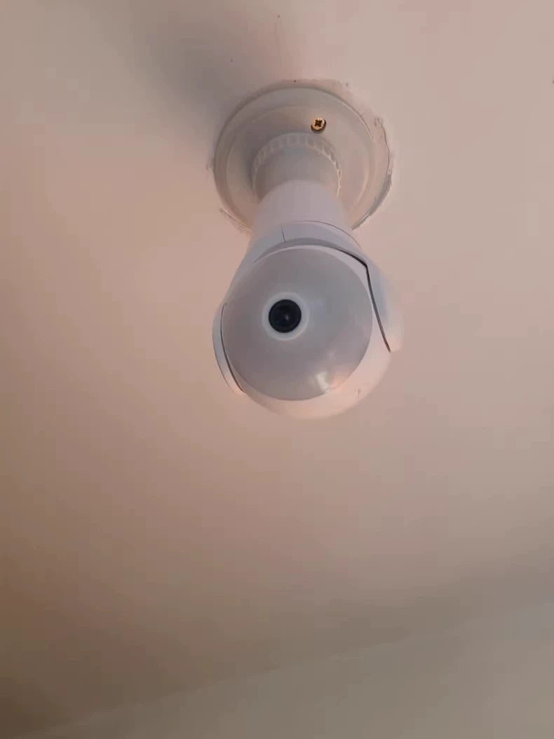 Lamp Holder Type Fisheye Panoramic 360-Degree Lighting Lamp Holder Surveillance Camera Smart Wireless Mobile Phone Remote Smart WIF
