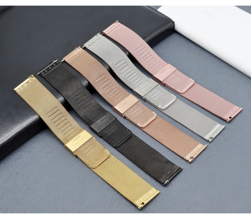 Suitable for Lenovo Smart Watch Strap L-SWAW101 Metal Watch Bracelet Lenovo Watch Fit Smart Watch Sports Watch F101 Stainless Steel Milan Strap