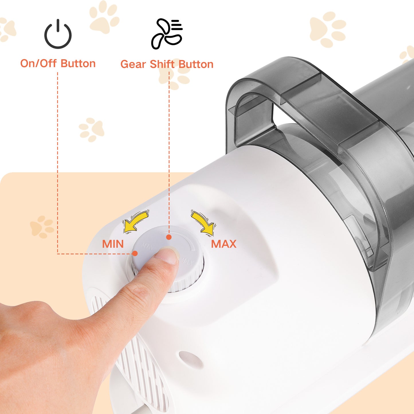 6 In 1 Pet Grooming Vacuum Kit Dog Grooming Clippers Pet Hair Remover With Power 2.5L Large Suction & Low Noise Pet Hair Kits
