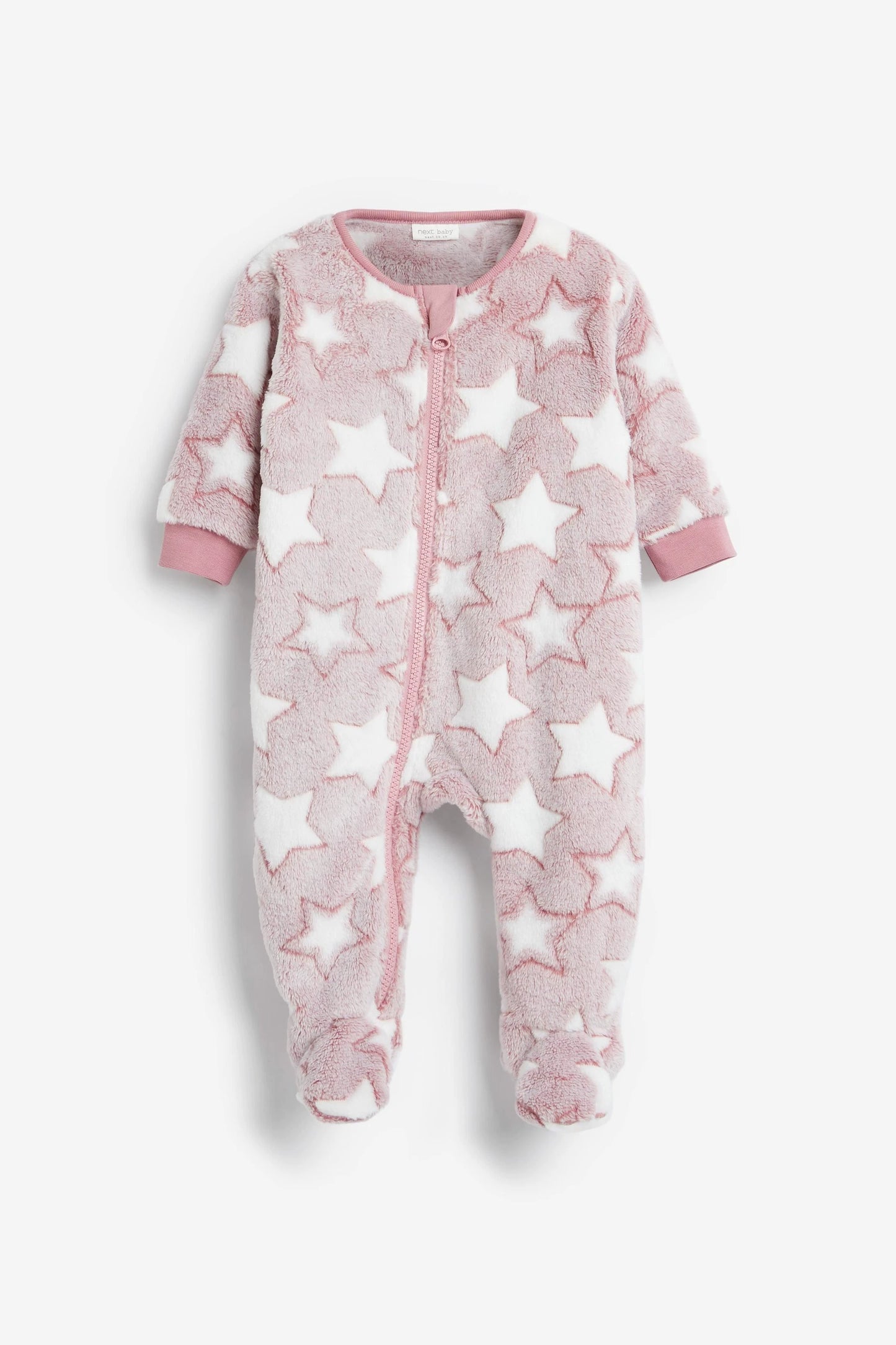 In Stock British next New Arrival Baby Fall and Winter Thick Coral Fleece Knitting Jumpsuit Romper Fleece-lined Jumpsuit Pajamas