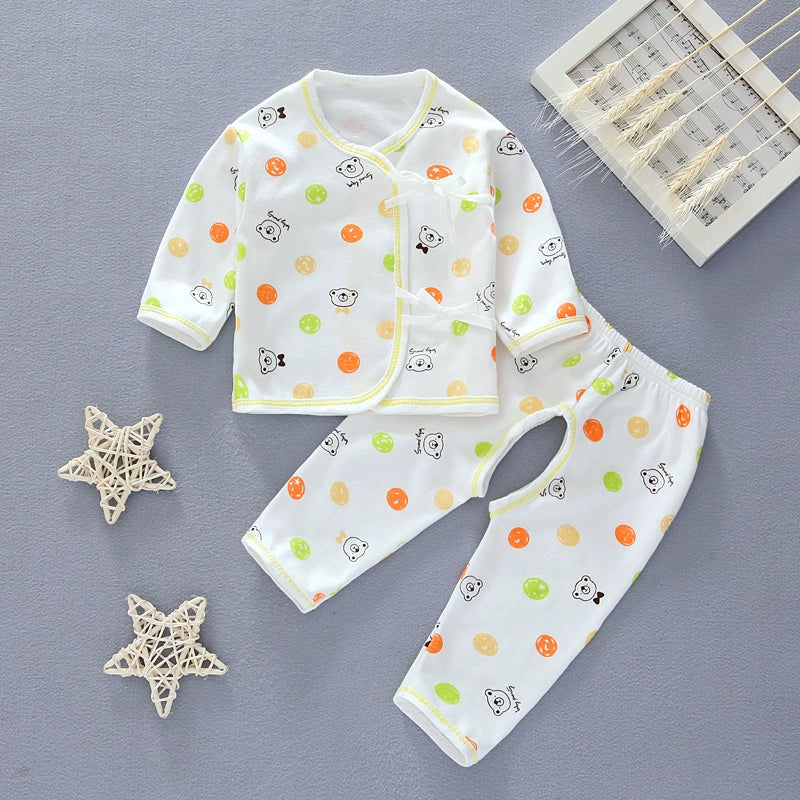 Gown Newborn Clothes 0-3 Months 6 Baby Cotton Underwear Summer Thin Newborn Baby Suit Spring & Fall