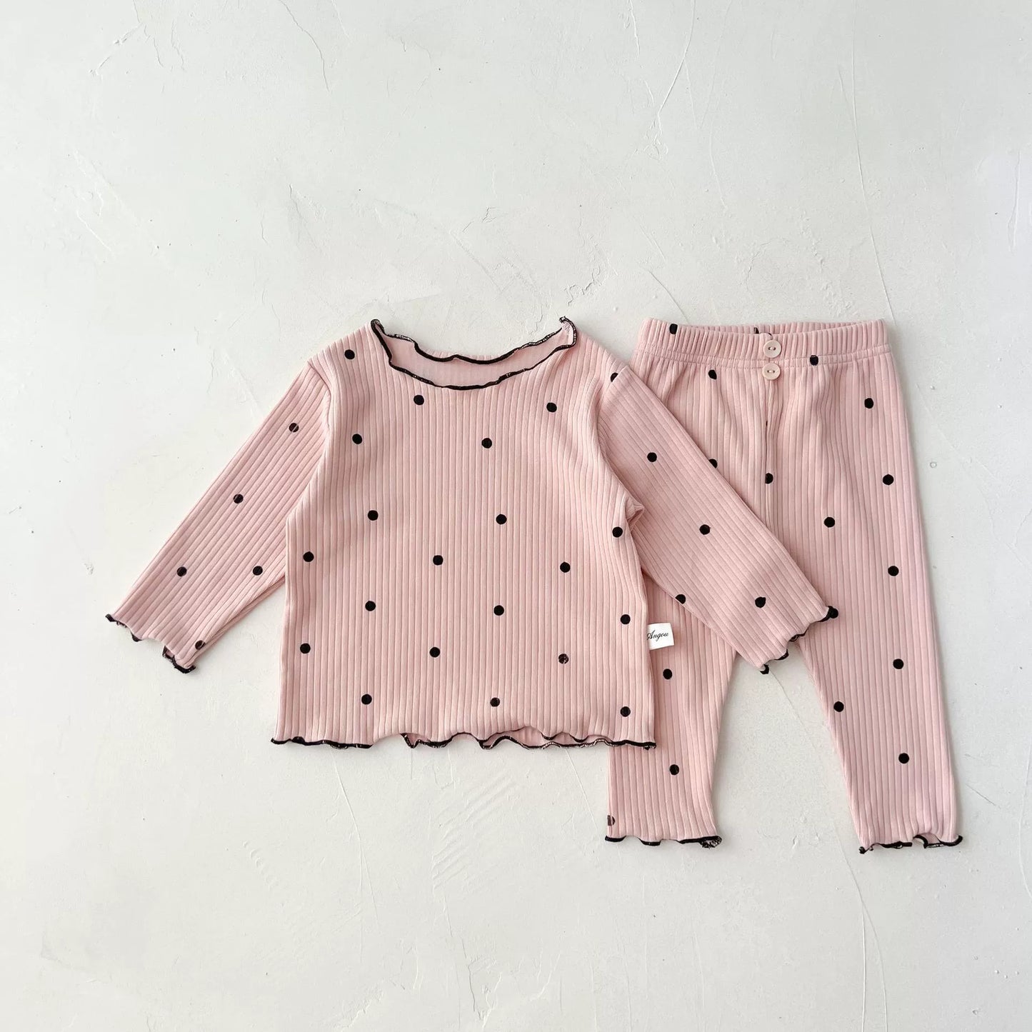 Baby Girls' Cotton Spring and Autumn Base Homewear Suit