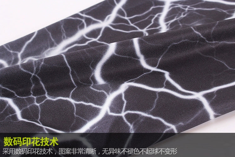 Ice Silk Sunscreen Outdoor Cycling Printed Knee Pad Leg Warmer