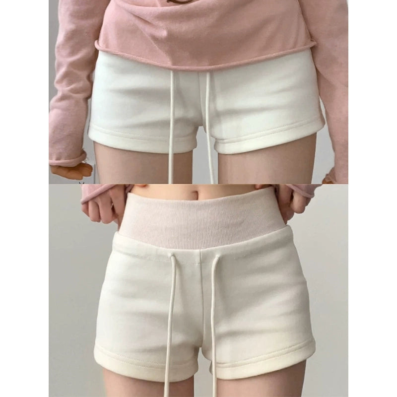 Red American Style Sexy shorts Women's Summer New arrival high waist Slim Looking Yoga Pants Casual Sports Hip Low Waist Hot Pants