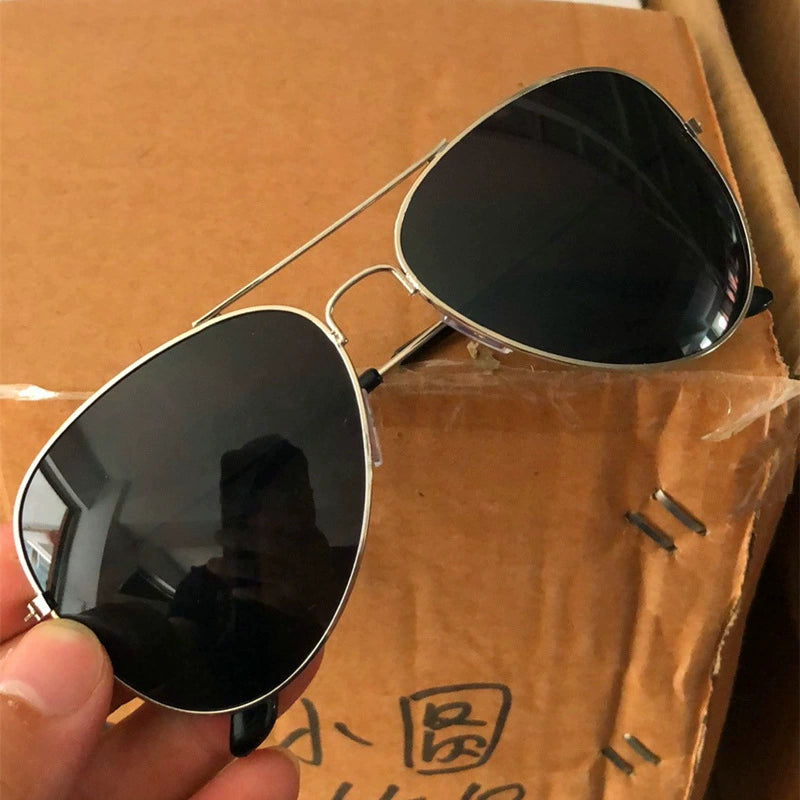 Aviator Sunglasses Large Sunglasses Women's Dark Men Sunglasses Women's for Driving Men's Retro Glasses