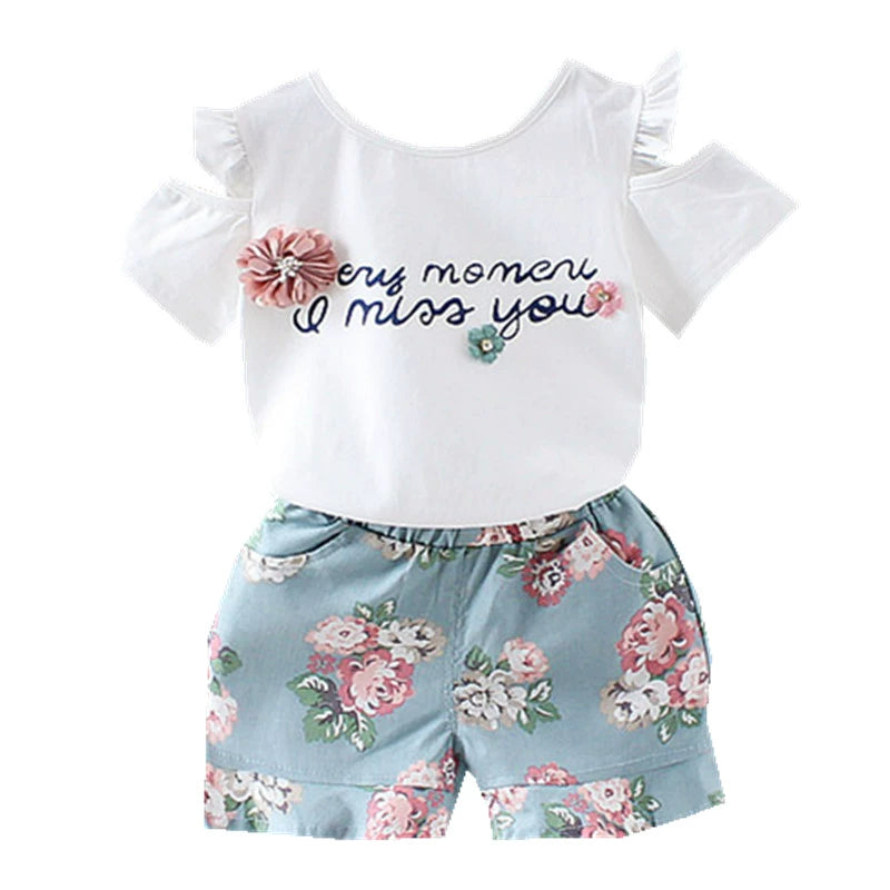 Korean-Style Floral Shorts Baby Fashion Fashionable Clothing Summer Wear