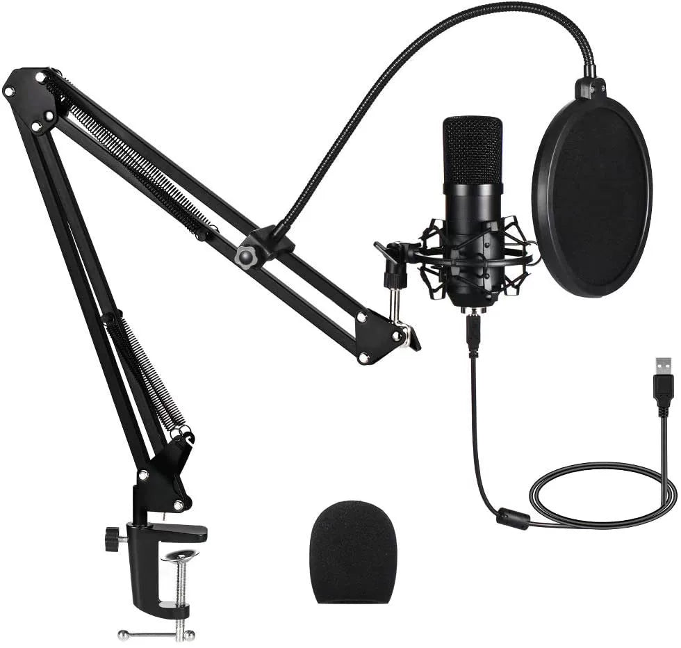 High Sampling Rate USB Microphone Computer Game Recording Bm700 Capacitance Mic Suit 192KHz/24bit