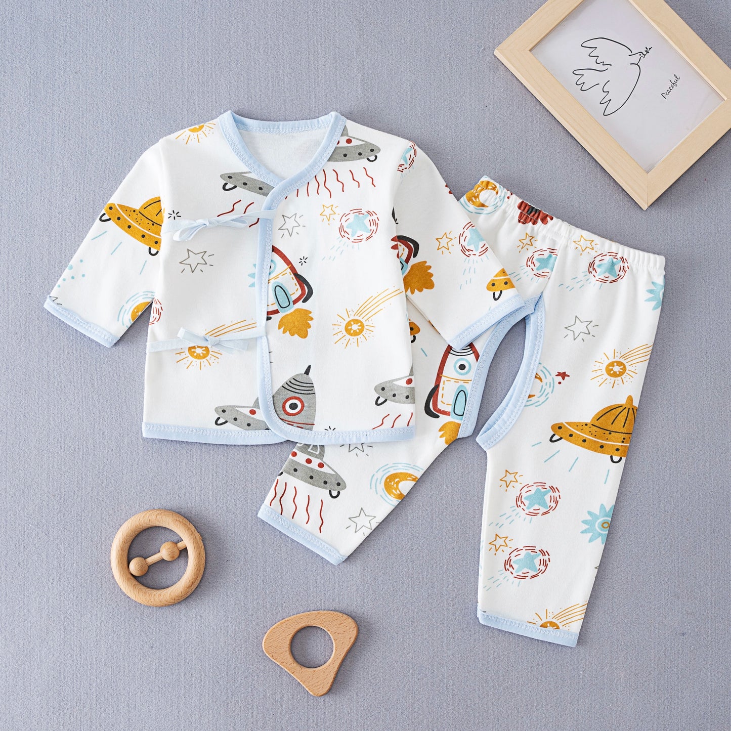 Gown Newborn Clothes 0-3 Months 6 Baby Cotton Underwear Summer Thin Newborn Baby Suit Spring & Fall