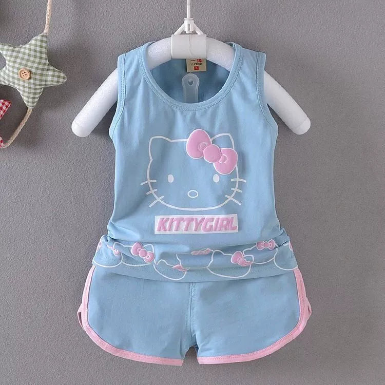 One-Year-Old Vest Little Girl Summer Pure Cotton Children's Clothing