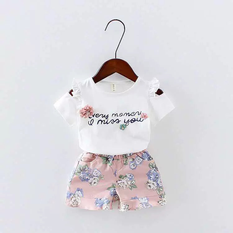 Korean-Style Floral Shorts Baby Fashion Fashionable Clothing Summer Wear