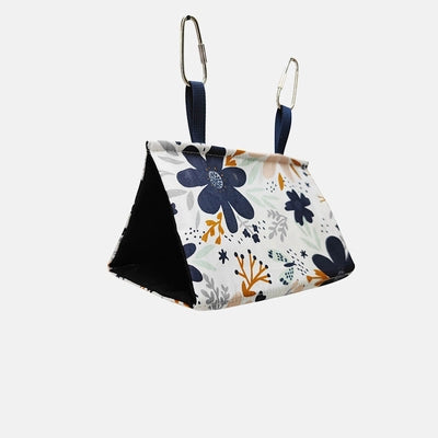 Parrot Spring and Summer Bird Nest Hammock Sunshade 100% Cotton Canvas Hanging Swing Bird Cage Supplies Tiger Skin Peony Mysterious Style