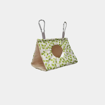 Parrot Spring and Summer Bird Nest Hammock Sunshade 100% Cotton Canvas Hanging Swing Bird Cage Supplies Tiger Skin Peony Mysterious Style