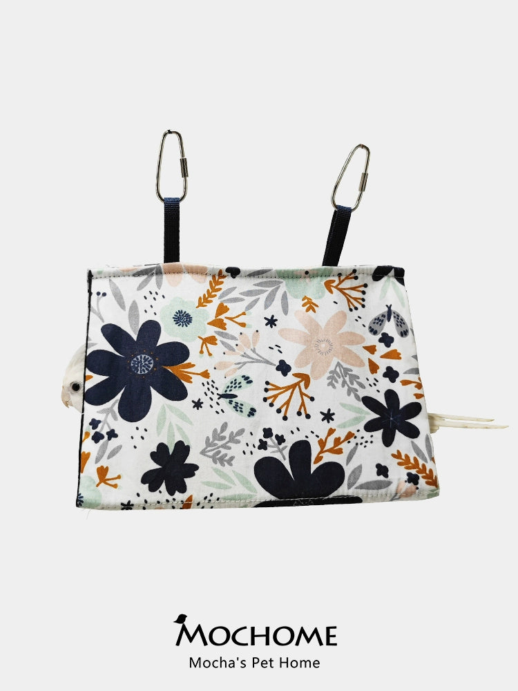 Flowers Summer Bird Nest 100% Cotton Canvas House Parrot