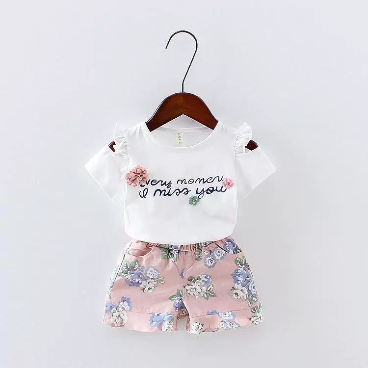 Korean-Style Floral Shorts Baby Fashion Fashionable Clothing Summer Wear