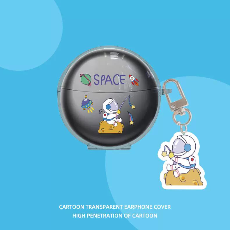 S6s Ultra Protective Case for Sanag Serena Small Nebula S6s Bluetooth Headphone Case New Arrival S6spro Transparent Silicone Earphone Case Pro Drop-Resistant Soft Case Cartoon Cute Female