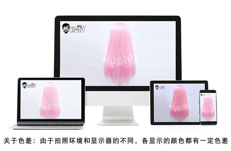 Xiuqin Family Sakamoto Daily Days Big Buddha Cos Wig Black Qi Broken Bangs Long Straight 80cm Clothes